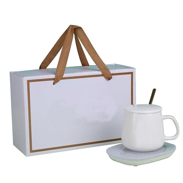 Halv Pris USB Elektrisk Kaffekrus Varmeplade Te Drikkevarme Plade Skrivebordskop Pad 100% Ny White pad*Cup