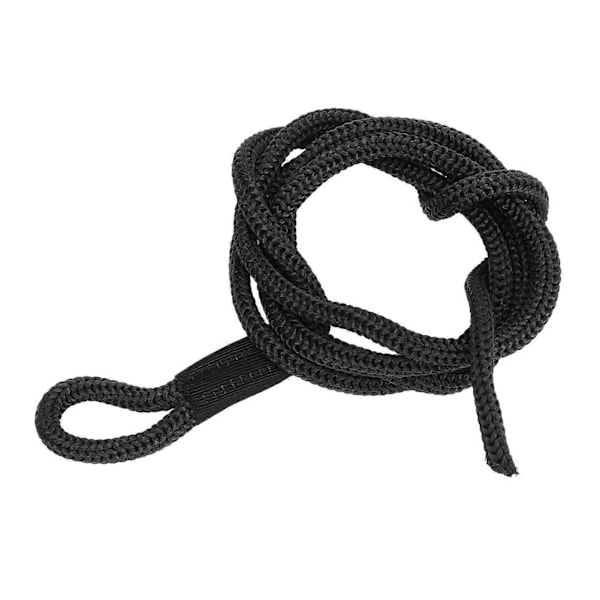 4 stk. fortøyningsline 1,5 m lang, høyfast polyester, slitesterk båtfender tau for marinebruk, svart
