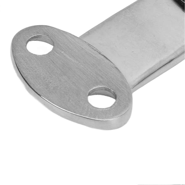 4 stk. Marine Pad Øjeplade 25mm 304 Rustfrit Stål Bælte Cam Spændeplade 5,8mm Huller til Sejlads