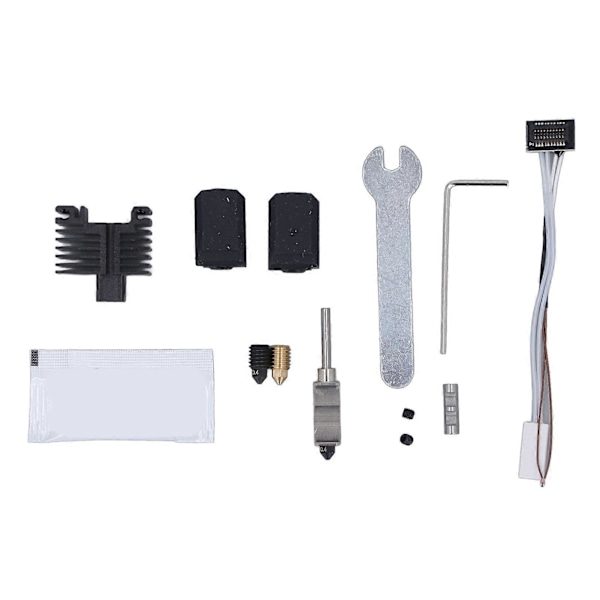 3D Printer Hotend Kit Hærdet Stål Aftagelig 3D Printer Ekstruder Hotend til Bambu Lab P1P P1S