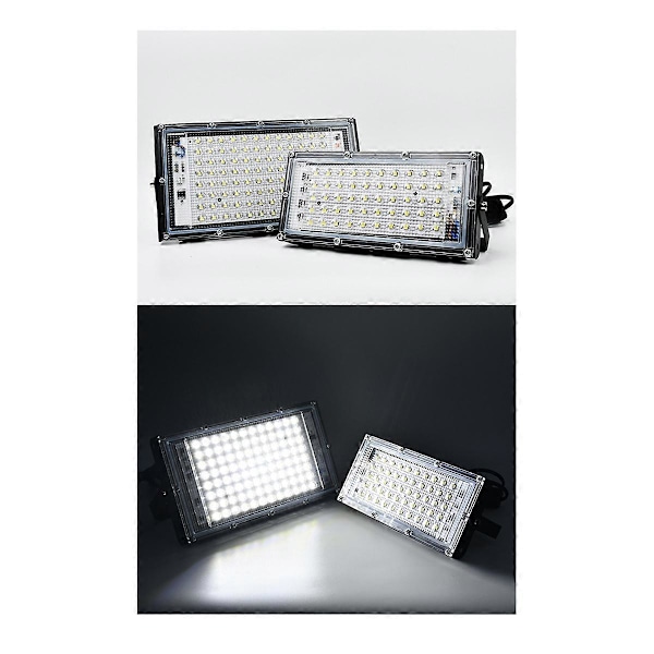 LED-valonheitin, ulkokäyttöön, energiatehokas Pearl Point -valonheitin, Wall Street -lamppu, puutarhavalaistus, 6500K, 50W