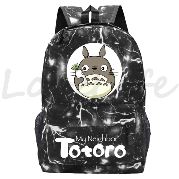 Min granne Totoro Ryggsäckar Anime Ryggsäck Mochila Pojkar Flickor Tecknade Skolväskor Studenter Bokväska Tonåring Laptop Resväska style 28