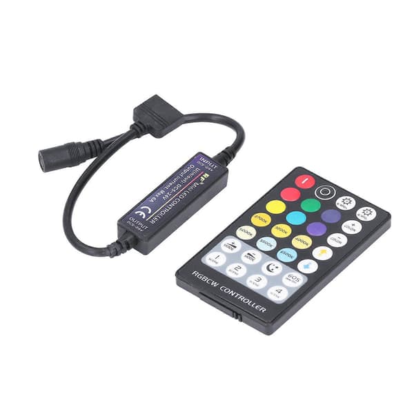 LED Kontroller Trådløs RF 5 i 1 Mini Full Touch LED Lyslist 28 Taster RGB CCT Kontroller