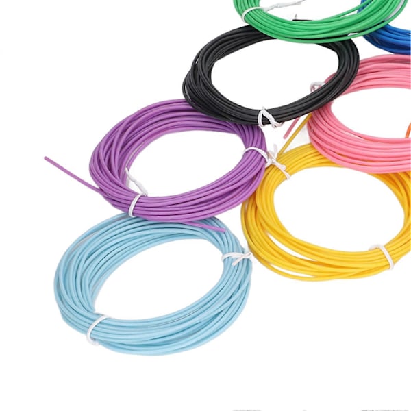 10 Färger 3D Penna PCL Filament Refill 1.75mm Låg Temperatur Ljusstarka 3D Utskriftspenna Förbrukningsmaterial 5m