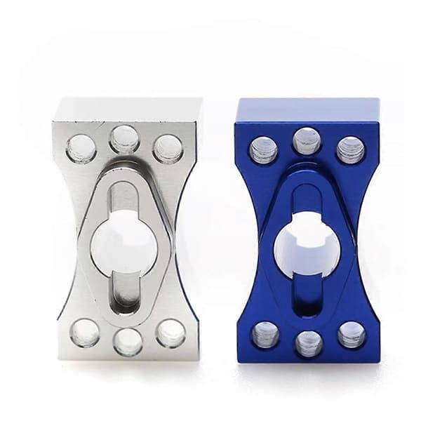 Metalldifferentialspole Differentialspärr för 1/8 RC Drag Car Uppgraderingsdelar Silver