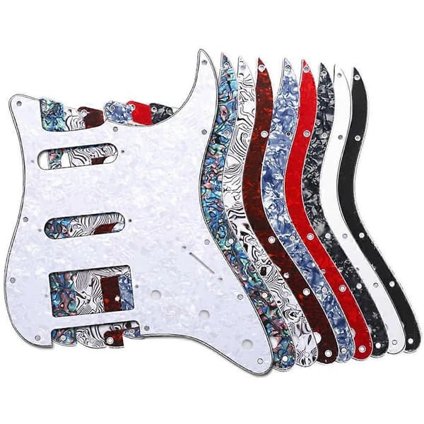 Gitarrtillbehör Elektrisk Gitarr Plektrumskydd Frontskydd Elektrisk Gitarr Plektrumskydd Röd Sköldpaddsskal