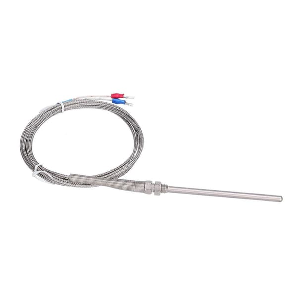 K Typ Temperatur Termoelement Temperatursensor Termisk Sond Rostfritt Stål 0~600 WRNT?187 Vanlig Typ 2 Meter