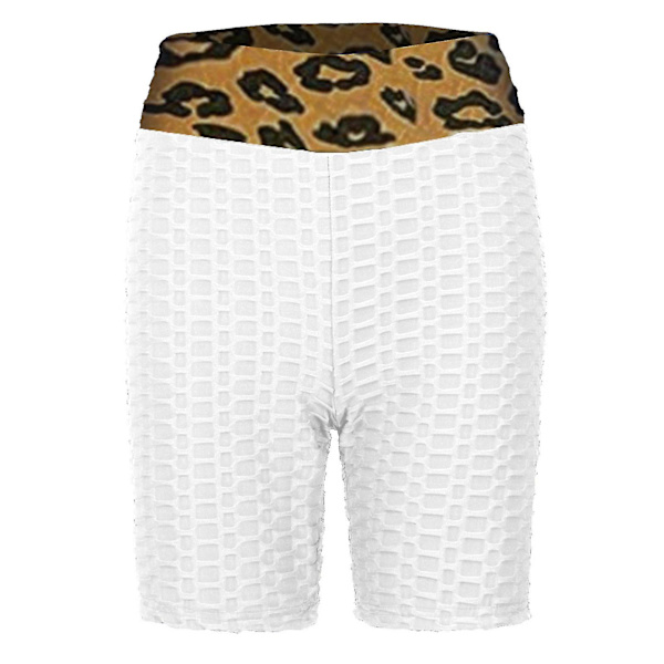 Tflycq Dam Basic Slip Cykelshorts Kompression Träningsleggings Yogashorts Byxor White S