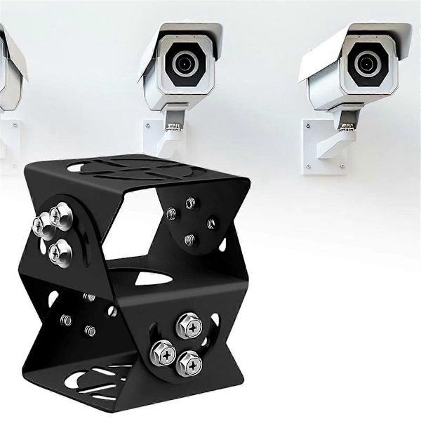 Universellt säkerhetskamerafäste, robust, enkel installation, kamerahållare med metallbas för inomhus, utomhus, hushåll, hotell