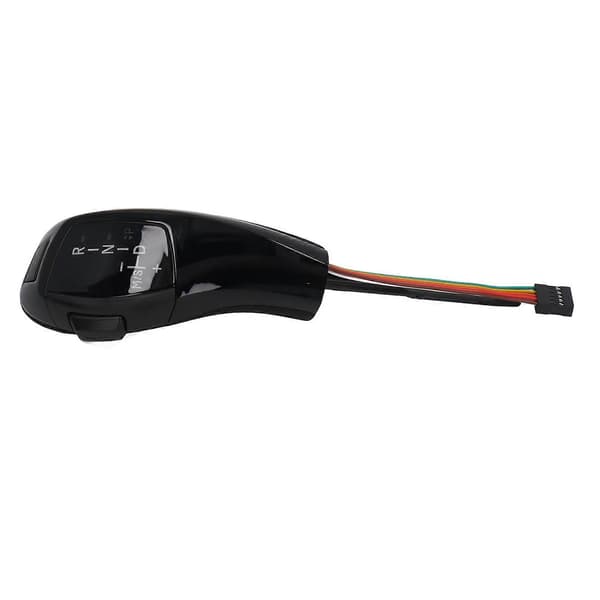 LED Gear Shift Knob Shifter Gearstang Hoved Retrofit Kit med Motor Start Stop Knap til E61 E60 E46 LHD Blank Sort