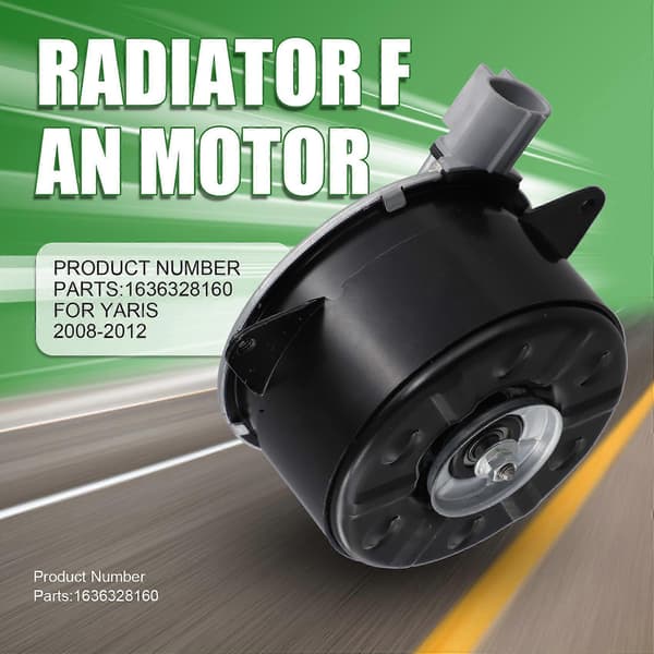 Bil Kondensor A/C Elektrisk Kylfläktmotor 1636328160 för Yaris 2008-2012