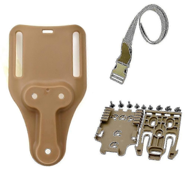 Taktiska Pistolhölster Tillbehör Qls Snabblåssystem Kit Universal Jakt Lågprofil Bältes Paddel Benhölster Elastiskt Band tan short set