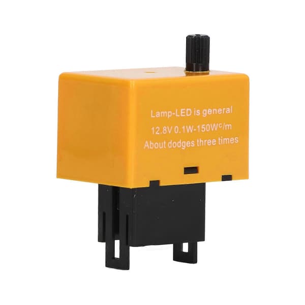 Elektronisk LED Blinkrelé 8 Pin Justerbar Frekvens ABS Blinkrelé Modul for Bil 12.8V