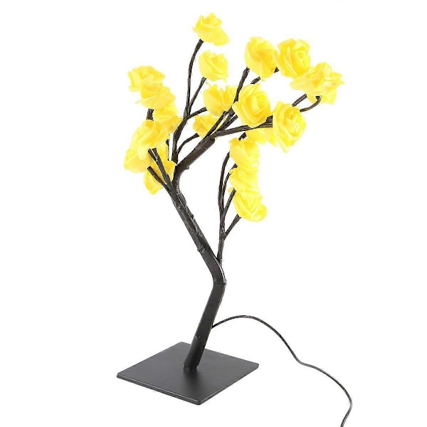 LED Rosblomma Lampa, USB Julgrans Nattlampor, Perfekt för Fester, Bröllop, Sovrum och Mors Dag Present-B