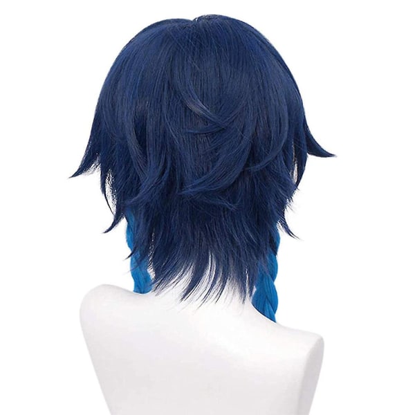 Genshin Venti Gradient Långt Hår Peruker Cosplay Party Hela Huvudet Peruker Gåvor
