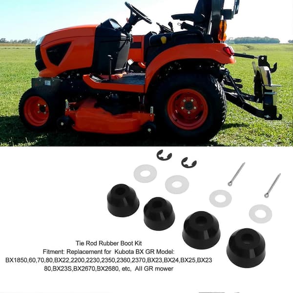 Styrestangsmanchet sæt Robust Høj Styrke Pålidelig Styrestangs Gummi Manchet Sæt Erstatning for Kubota BX GR
