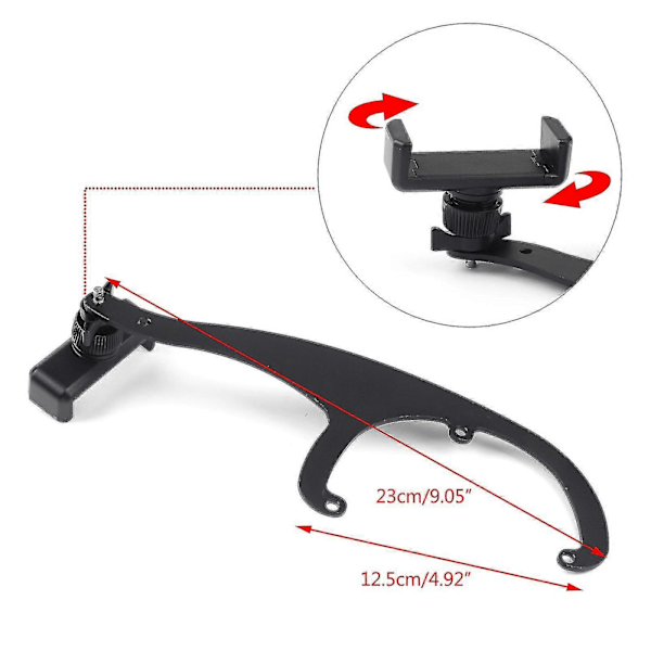 Til Mini Cooper R55 R56 Roterende Biltelefonholder Vuggeholder Stand Hatchback Mobiltelefon Mount Stand Dele R56 Red Flag