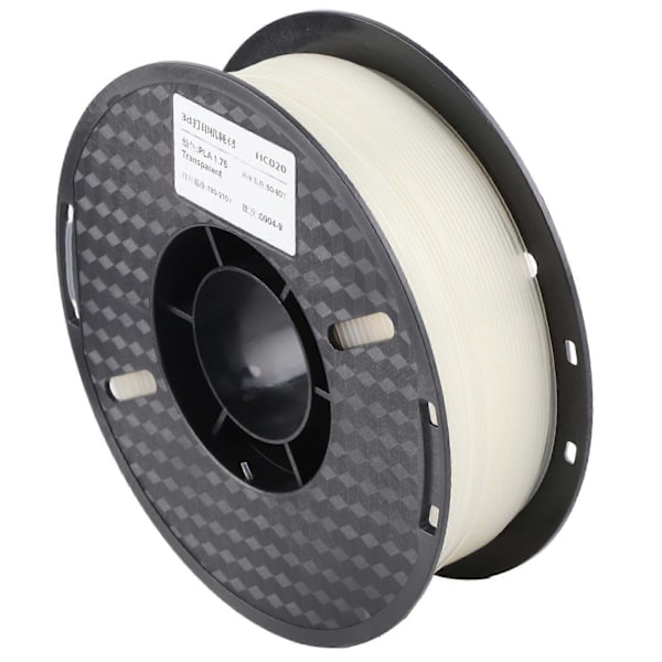 PLA 1,75 mm Filament Høj Præcision Røgfri 3D Printer Filament Printforbrugsvarer 1 kg Transparent