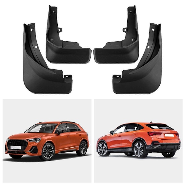Bil Mud Flaps for Q3 Sportback 2020-2024 Mudguards Mud Guard Flap Splash Flaps Tilbehør