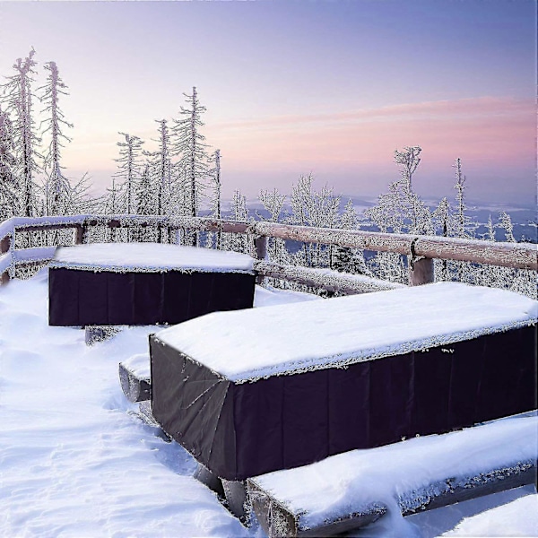 128 Størrelser Vanntett Utendørs Hagemøbeltrekk Regn Snø Stoltrekk (sølv og svart valgfritt) 230x165x80cm