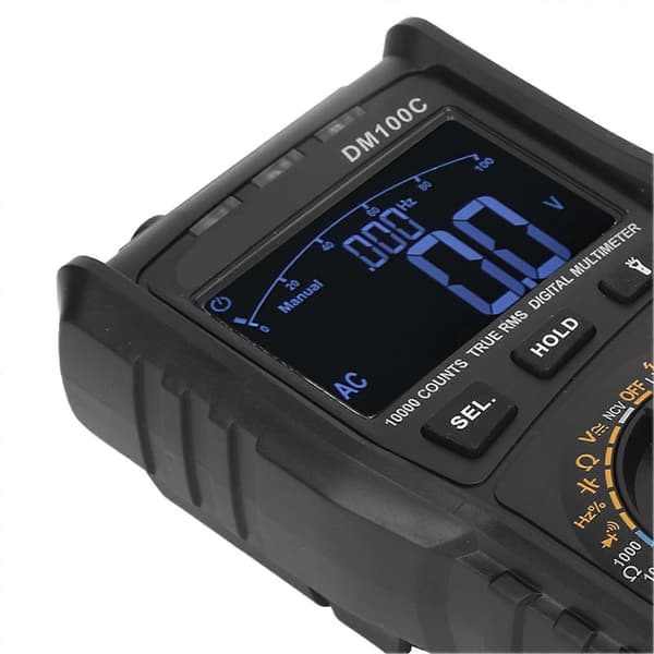 DM100C Multimeter Hög Noggrannhet Digital Multimeter för Elektriskt Underhåll 10A/999.9V