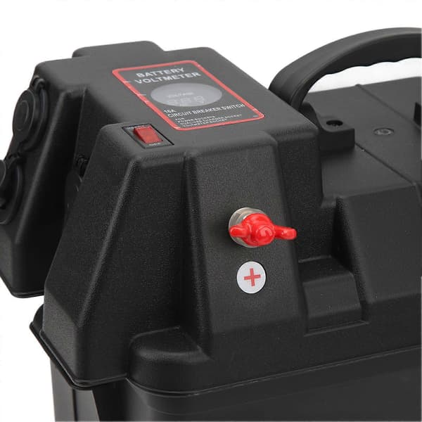 Trollingmotor Batterilåda Smart 12V Båt Marin Batteri Power Center för Husbil Van SUV ATV Camping Lastbil Bil