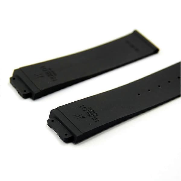 24mm Silikone Rem Plastik Sort Urrem Til Hublot