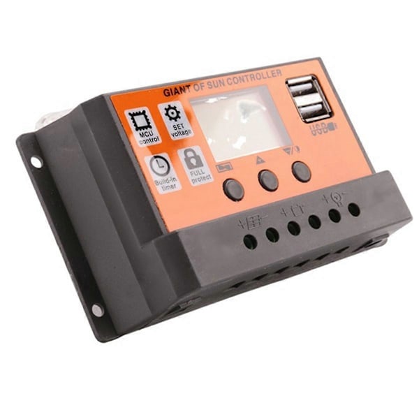 100A MPPT Solpanel Regulator Laddningskontroller 12V/24V Auto Fokus Spårning