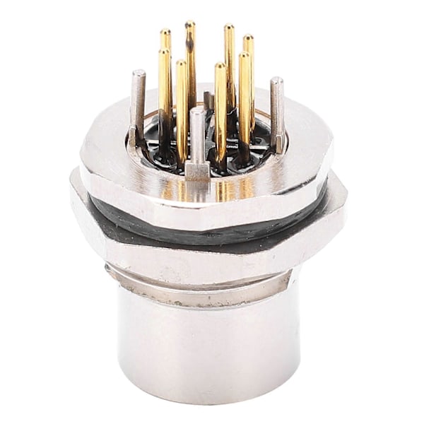 Jack Socket Panel Bakmontert PCB X Type Loddetråd Kontakt 8pin Vanntett IP67 M12?F1?S8X