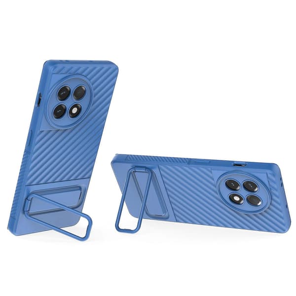 Robust TPU-telefonfodral med stativ och kameralinsskydd för Oneplus Ace 2 5g Baby Blue