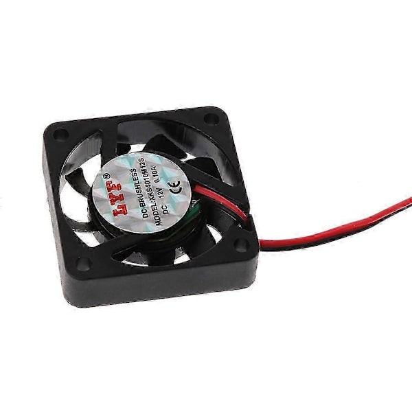 Køleventilator 40x40x10mm til DC 12V 2-Pin Køler Børsteløs Mini Køleventilator 4010-Yvan