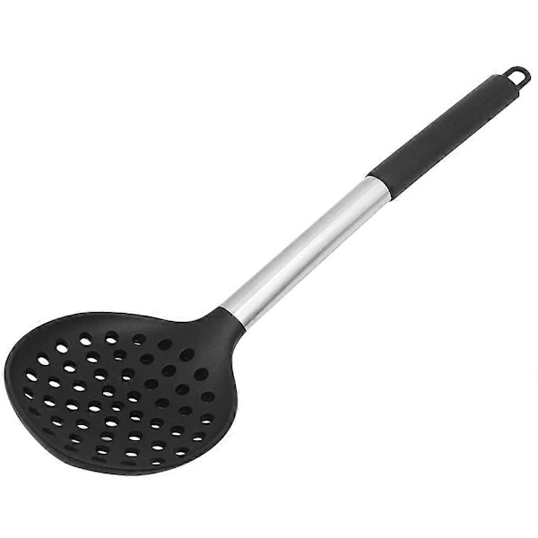 Silikon Slitslev, BPA-fri & Värmebeständig Upp Till 250°C, Rostfritt Stålhandtag Sömlös Nonstick Kökskopa
