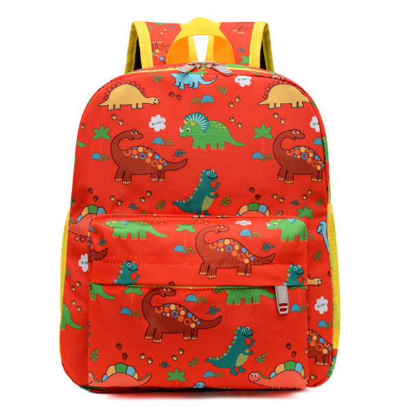 Barnryggsäck för förskolan, miljövänliga tyger för pojkar och flickor Red