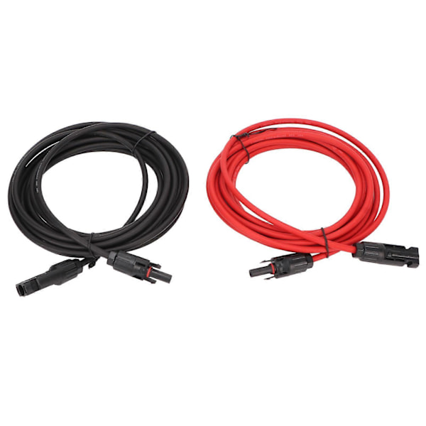 1 pari 12AWG aurinkopaneelijohtoa liittimellä aurinkosovittimen jatkojohto aurinkosähköjärjestelmään 2 metriä