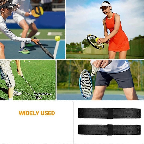 1 par pickleball ketsjere, håndlim, svedabsorberende stropper, skridsikre stropper, grebsstropper - Orange