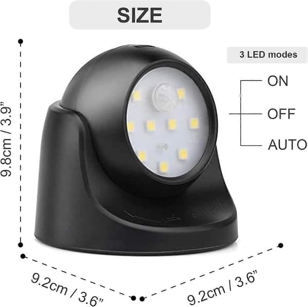 Utendørs LED-spotlight, Utendørs spotlight med bevegelsessensor, Ledning