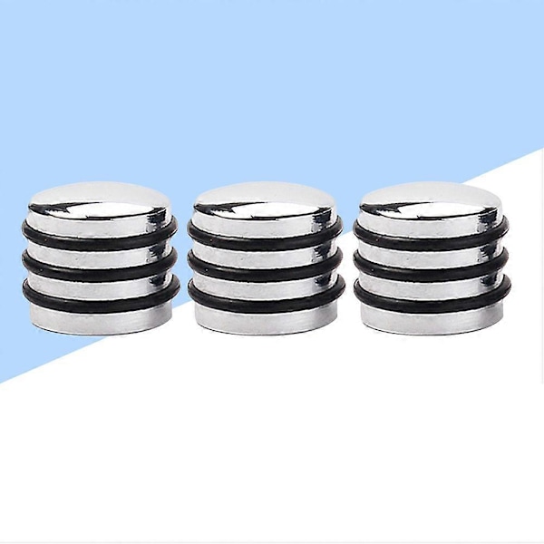 3 st O-ring volymkontrollratt med kupol för gitarr- och basdelar GD111 (Silver)