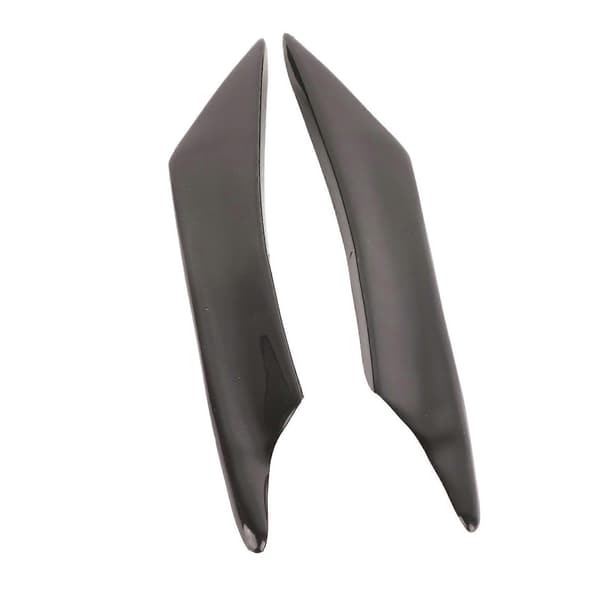 4 stk. Universal Sort Bil Karrosseri Spoiler Frontkofanger Læbe Splitter Finner Trim