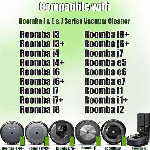 Reservedele til I, E & J Serie I3 I3+ I4 I6 I6+ I7 I7+ I8 I8+/Plus E5 E6 E7 J9 J8 J7 J6 Børstefiltre