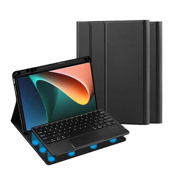 För Pad 6 Pro 11 Tum Ställ Fodral Bluetooth Tangentbord Tablet Magnetiskt Fodral med Tangentbord