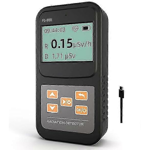Radioaktiv Detektor Mätare Nukleär Strålningsdetektor Geiger Räknare Kit Professionell Hög Noggrannhet Röntgen Data Testare
