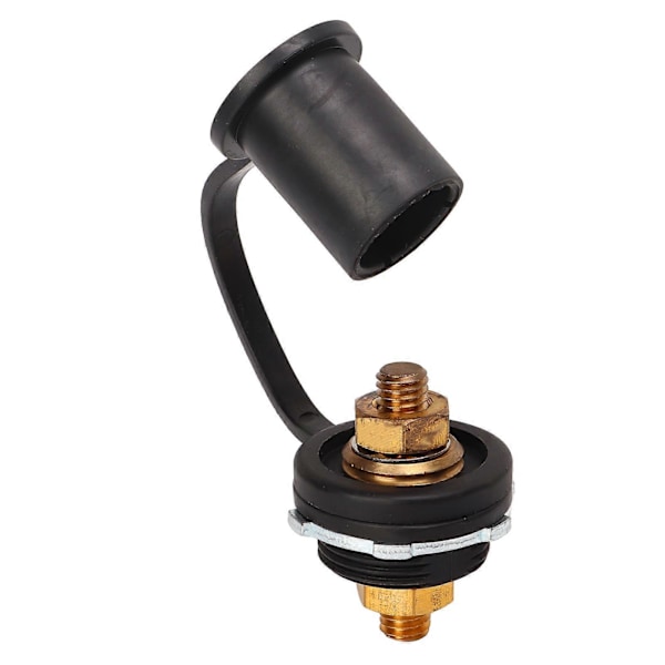 250A Batteriterminal Connector 3/8in Stærk Messing Stud Terminaler til Bil RV Båd Sort