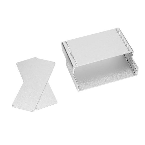 Aluminium Elektrisk Boks Vandtæt Samledåse Kabinet Split Type til DIY Sølv 62x178x100mm