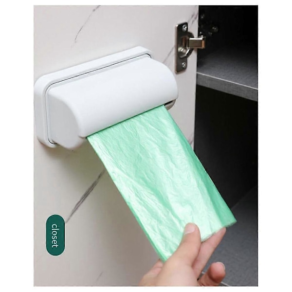 Home Simple Punch-Free Søppelpose Oppbevaringsboks Veggmontert Utrekkbar Oppbevaringsboks Enkel Søppelpose Oppbevaringsboks A