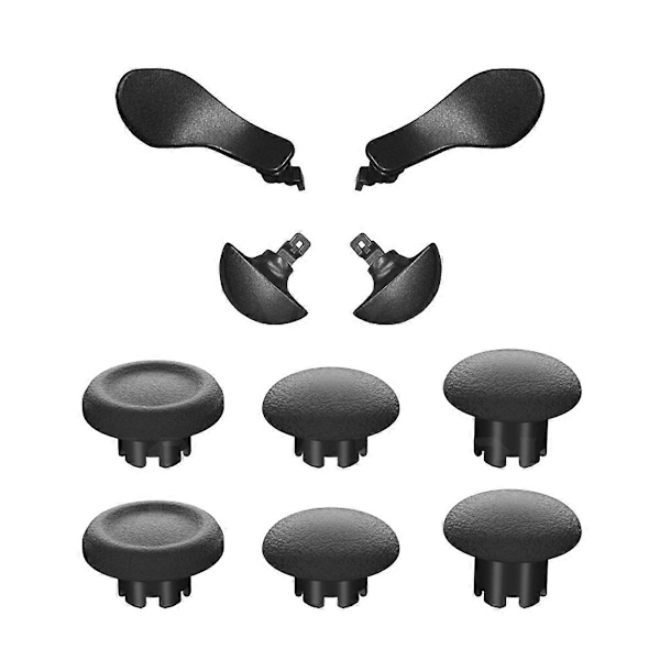 Analoge joysticker for kontroller 10-i-1 tommelspak 4 metall bakre padleutløserknapp erstatninger for Edge A