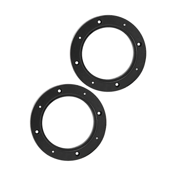 2 stk. 4in Bil Audio Højttaler Ring Pad Sort Automobil Modifikation Udskiftning Universal