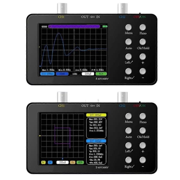 Digitalt oscilloskop, dual-kanal, 50M samplinghastighed, 10M analog båndbredde, 6A strømwaveform måling A