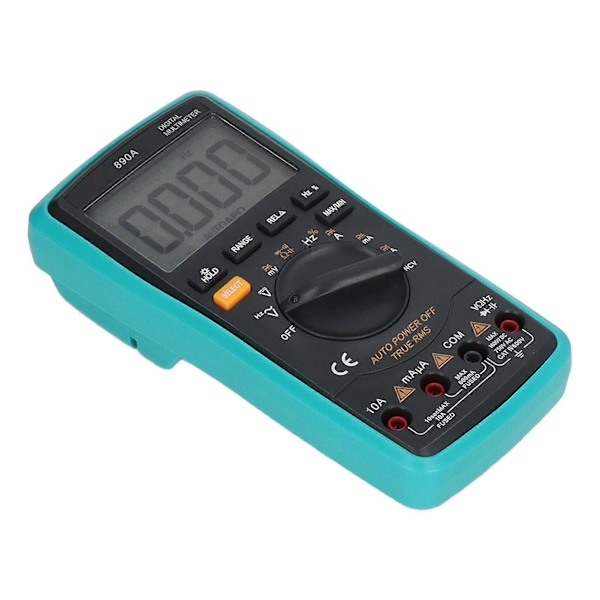 Multimeter Digital Display Elektrisk Voltmeter Testare Amperemeter Verktyg för Mätning