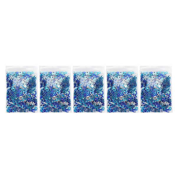 8mm Sininen Konfetti Juhla Glitter Paljetti Pöytäkoristeet Kiitospäivän Kastekirjeeseen