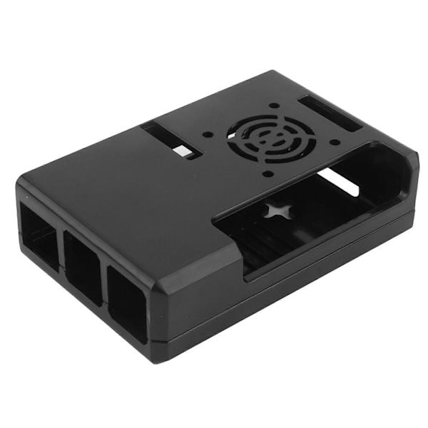 Beskyttende skal Frosted Case Cover ABS til Raspberry Pi 3B 3B+ E Style med skruer (Sort)